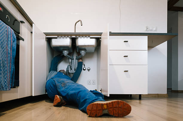 Professional Drain Cleaning technician working in Naches, WA